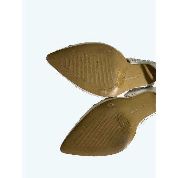 French Connection Womens Forever Studded White Pumps Size 8.5 - Picture 14 of 14